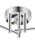 Tivoli 44.5cm Semi Flush Ceiling Round 3 Light G9 IP44 Polished Chrome/Smoke Smooth Round Glass-5