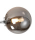 Tivoli 44.5cm Semi Flush Ceiling Round 3 Light G9 IP44 Polished Chrome/Smoke Smooth Round Glass-6