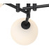 Tivoli 44.5cm Semi Flush Ceiling Round 3 Light G9 IP44 Satin Black/Opal Smooth Round Glass-8