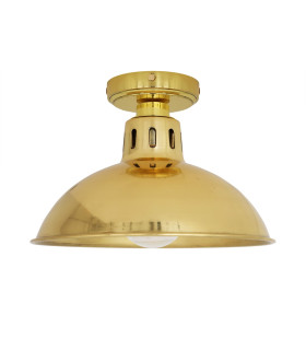 Talise Outdoor Ceiling Light Polished Brass Clear Glass IP65-1