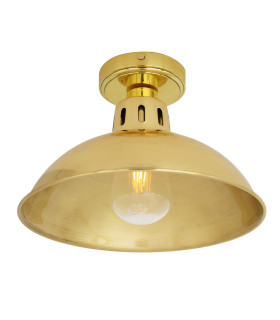 Talise Outdoor Ceiling Light Polished Brass Clear Glass IP65-2