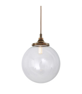 Laguna Bathroom Globe Pendant Antique Brass IP44