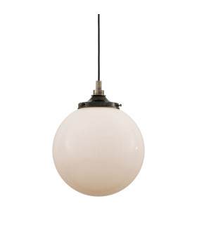 Pelagia Bathroom 35cm Globe Pendant Antique Silver IP44