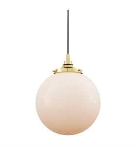 Pelagia Bathroom 35cm Globe Pendant Polished Brass IP44-2