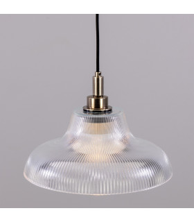 Aquarius Outdoor 30cm Pendant Light Antique Silver Clear Glass IP65-2