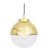 Mica Bathroom Globe Pendant Polished Brass Clear Glass IP44