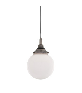 Pelagia Bathroom 20cm Globe Pendant Antique Silver IP44-1
