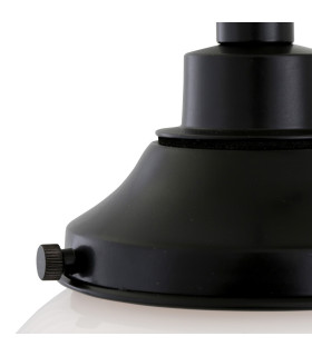 Pelagia Bathroom 20cm Globe Pendant Matt Black IP44-2