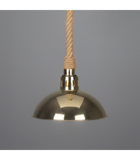 Tahiti Outdoor Rope Pendant Polished Brass IP65-1