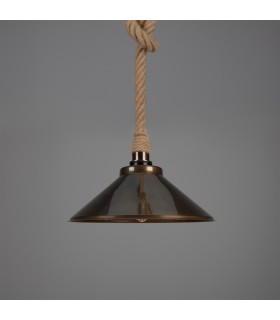 Naxos Outdoor Rope Pendant Antique Brass IP65-1