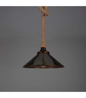 Naxos Outdoor Rope Pendant Antique Brass IP65-2