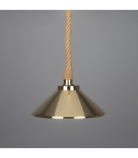 Naxos Outdoor Rope Pendant Polished Brass IP65-1