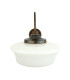 Anath Bathroom Swan Neck Wall Light Antique Brass IP44-3