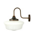 Anath Bathroom Swan Neck Wall Light Antique Brass IP44-4