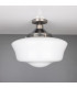 Schoolhouse Globe Ceiling Light Antique Silver-1
