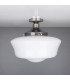 Schoolhouse Globe Ceiling Light Antique Silver-2