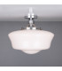 Schoolhouse Globe Ceiling Light Polished Chrome-2
