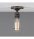 Bexter Vintage Flush Ceiling Light Antique Silver-1