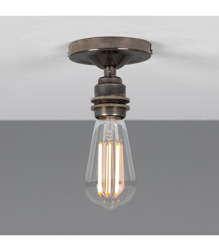 Bexter Vintage Flush Ceiling Light Antique Silver-2