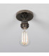Bexter Vintage Flush Ceiling Light Antique Silver-3