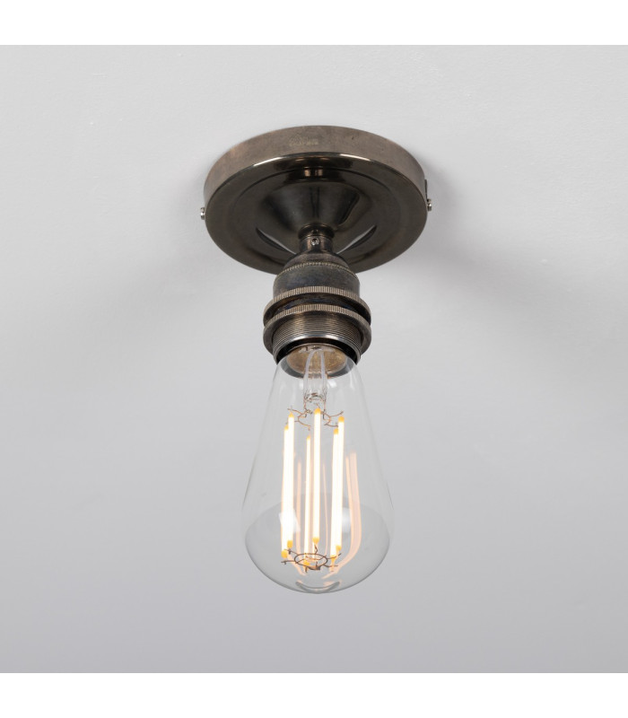 Bexter Vintage Flush Ceiling Light Antique Silver-3