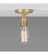 Bexter Vintage Flush Ceiling Light Satin Brass-1