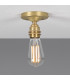 Bexter Vintage Flush Ceiling Light Satin Brass-2