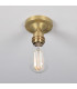Bexter Vintage Flush Ceiling Light Satin Brass-3