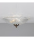 Nicosa Shallow Halophane Light Antique Brass
