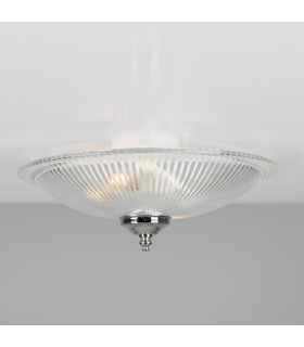 Nicosa Shallow Halophane Light Polished Chrome