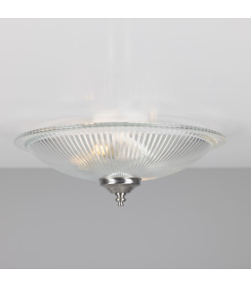 Nicosa Shallow Halophane Light Satin Chrome