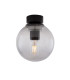 Venice Globe Ceiling Light Matt Black Smoked-2