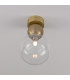 Helena Globe Ceiling Light Satin Brass Clear-4