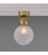 Helena Globe Ceiling Light Satin Brass Frosted-2