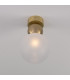 Helena Globe Ceiling Light Satin Brass Frosted-4