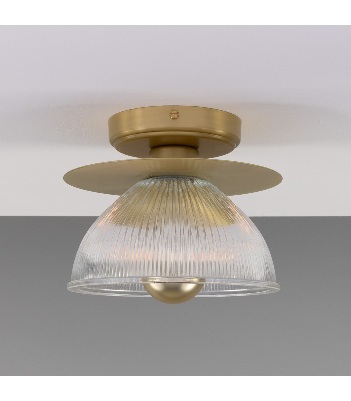 Eclipse Ceiling Light Satin Brass-1
