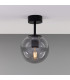 Venice Globe Ceiling/Globe Wall Light Matte Black Smoked-1