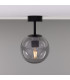 Venice Globe Ceiling/Globe Wall Light Matte Black Smoked-2