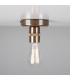 Devon Minimalist Brass Flush Ceiling Light Antique Brass-3
