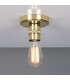 Devon Minimalist Brass Flush Ceiling Light Polished Brass
