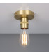 Devon Minimalist Brass Flush Ceiling Light Satin Brass