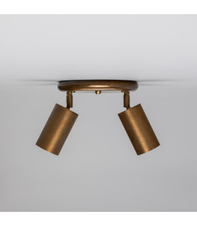 Evanston Two Light Spotlight Antique Brass-1