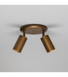 Evanston Two Light Spotlight Antique Brass-2