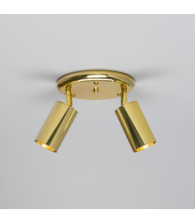 Evanston Two Light Spotlight Polished Brass-2
