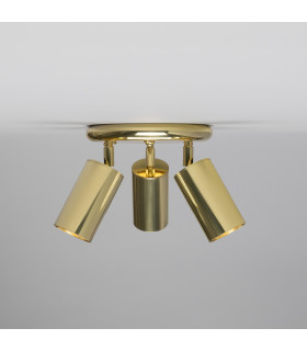 Evanston Three Light Spotlight Polished Brass-1