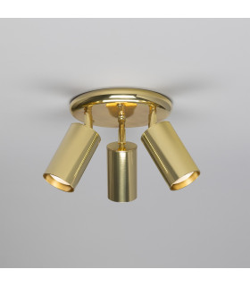 Evanston Three Light Spotlight Polished Brass-2