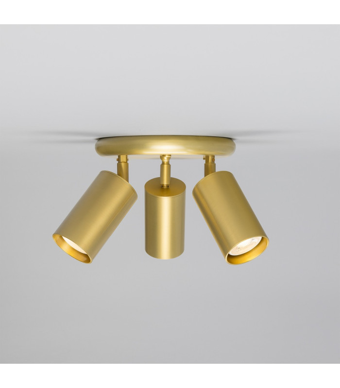 Evanston Three Light Spotlight Satin Brass-1