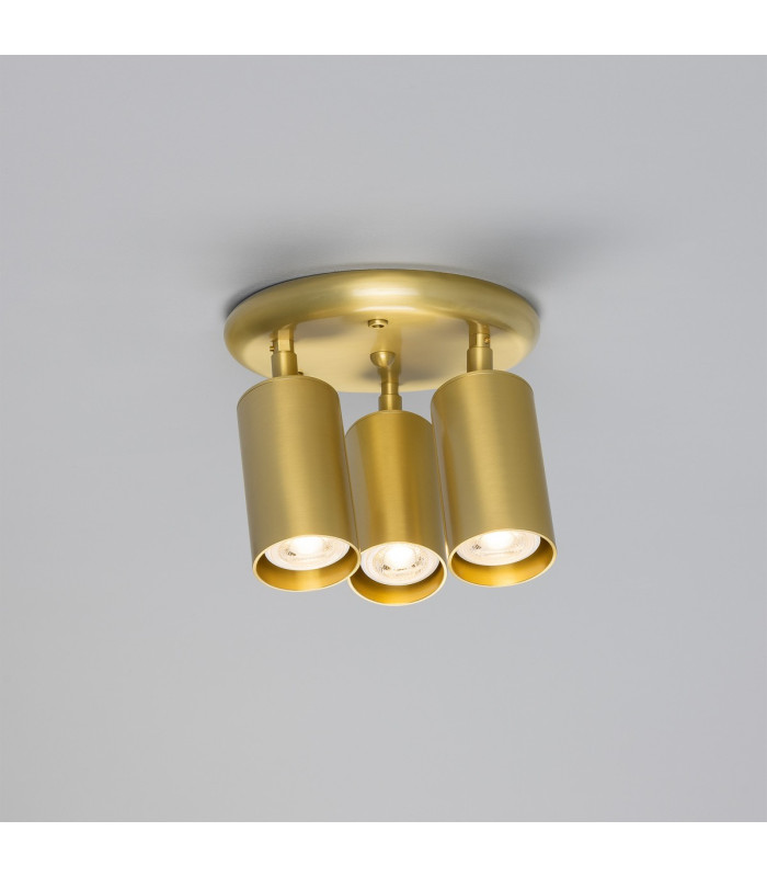 Evanston Three Light Spotlight Satin Brass-3