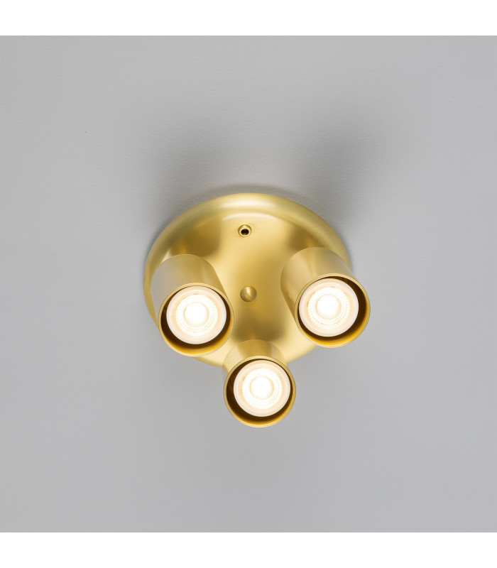 Evanston Three Light Spotlight Satin Brass-4