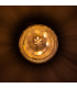 Jam Jar Flush Ceiling Light Antique Brass-5